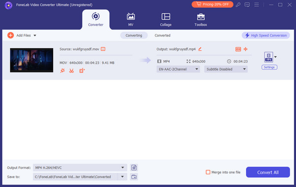 modify conversion options