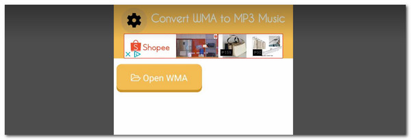 tap open wma button