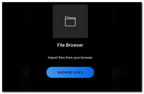 click browse files button