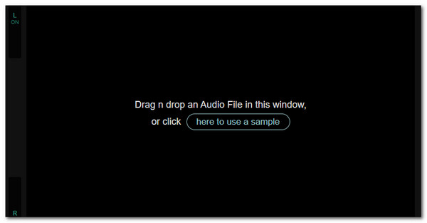 drag and drop audio file to upload