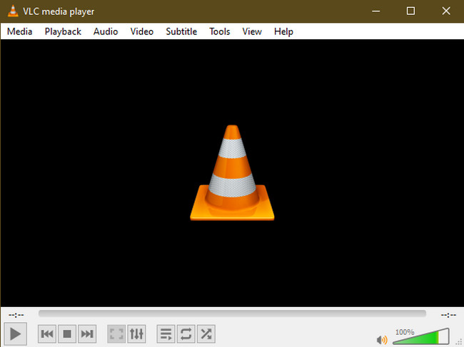 单击 VLC 媒体播放器