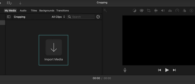 click import media on imovie