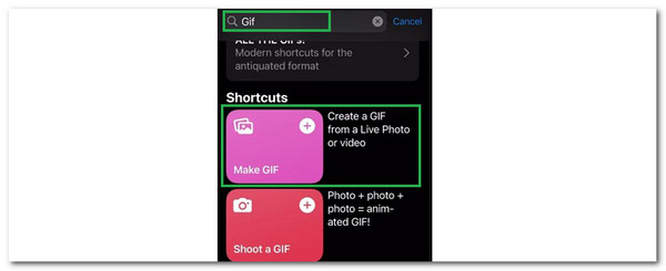 make gif on shortcuts