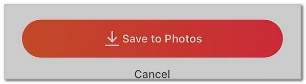 tap save to photos button