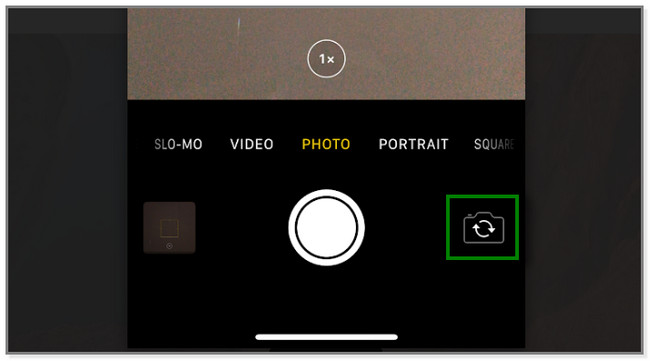 tap the Camera Flip icon