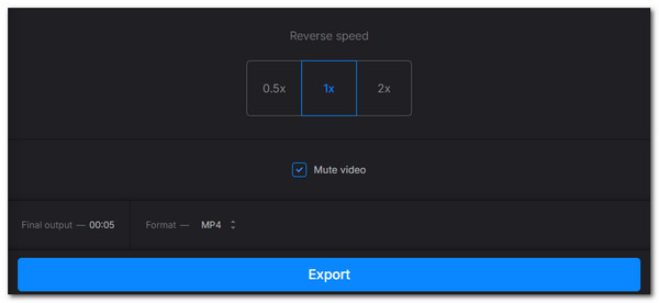 export reversed video