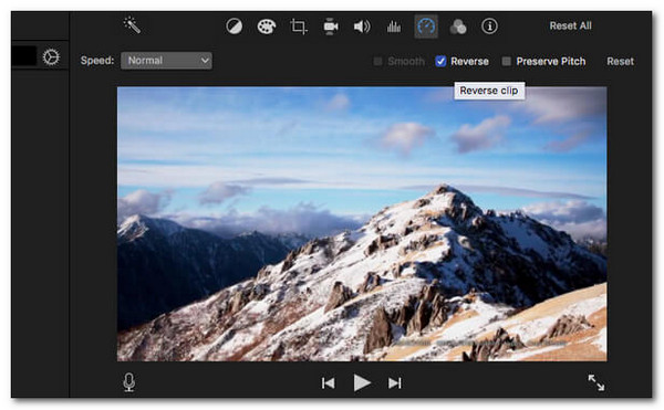 reverse video in imovie