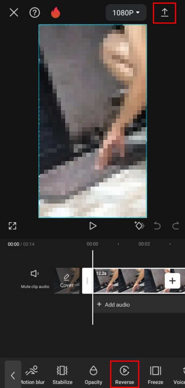 reverse videos in capcut
