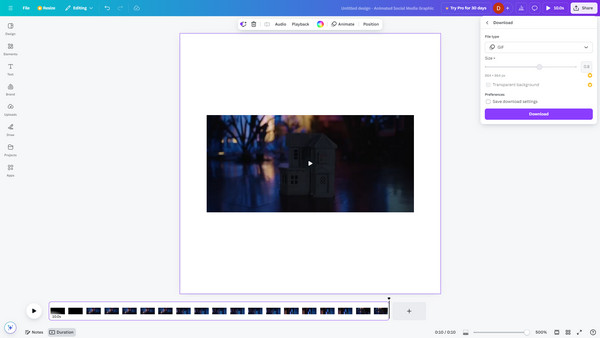 canva free gif maker