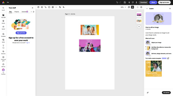 adobe free photo combiner