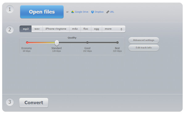 123apps online audio converter