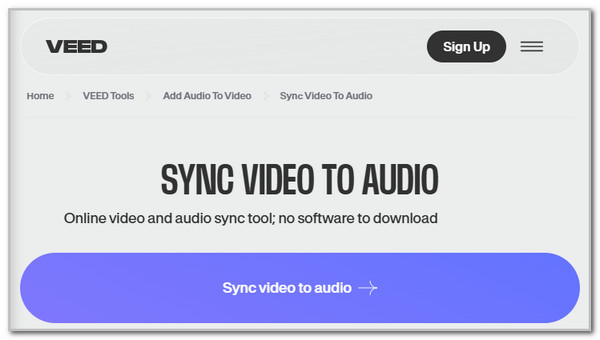 click select video to audio button