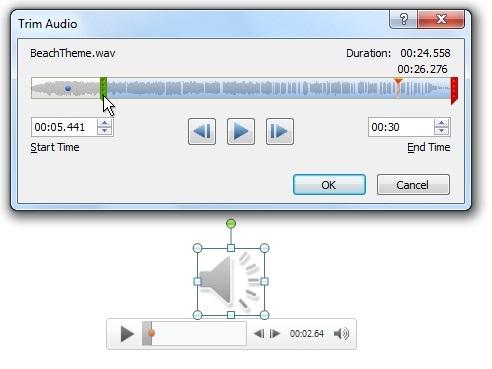 ppt trim audio