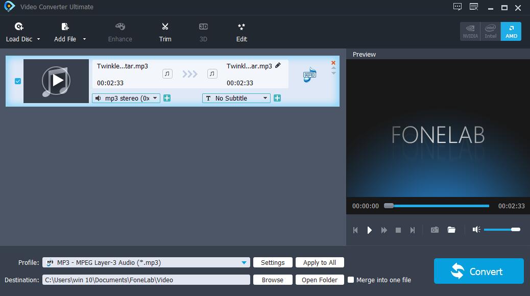 video converter ultimate trim audio