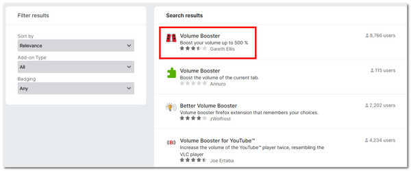 click volume booster button