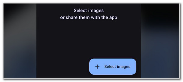 tap select images button